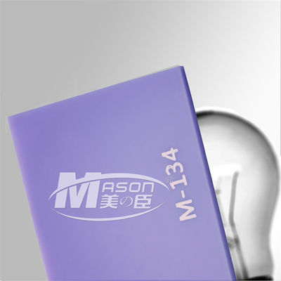 Het lichtgevende Kleurrijke Matt Frosted Sign Cast Acrylic PMMA Blad van Iridescen voor Geleid Licht