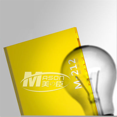 Gegoten Rood Geelgroen Fluorescent Acrylblad 3mm 4mm 5mm 4x8ft van PMMA