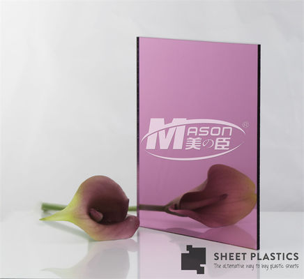 Het flexibele Broodje Rose Gold Mirror Acrylic Sheet 4x8 van het Spiegelblad