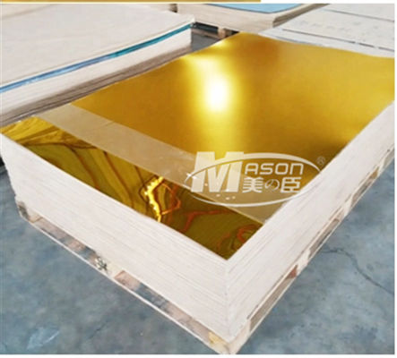 Zilveren Enig Opgeruimd 2mm Gouden het Plexiglasblad van het Spiegel Acrylblad 4x6