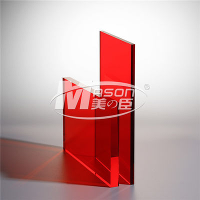 Polijst het rode Hoge Kleuren Acrylblad Plastic Bladen Acrylraad
