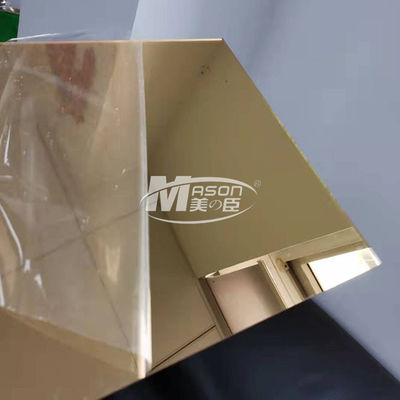 Hoog Glanzend Flexibel Plastic Gouden Zilveren Spiegel Acrylblad 2mm 2.5mm