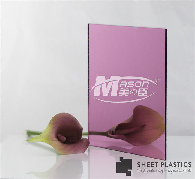 Het flexibele Broodje Rose Gold Mirror Acrylic Sheet 4x8 van het Spiegelblad