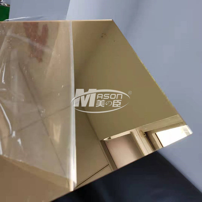 Hoog Glanzend Flexibel Plastic Gouden Zilveren Spiegel Acrylblad 2mm 2.5mm