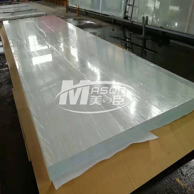 100% maagdelijke Acryl Gegoten het Blad Transparant van het Perspex dik 12700x2450mm Aquarium 